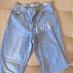 Levi’s Mom Jeans (Raw Hem)